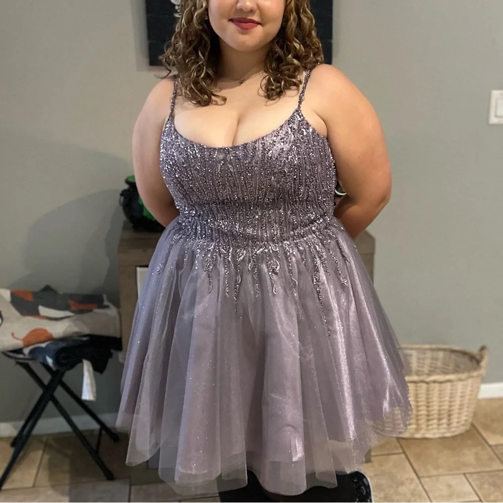 Elegant Lavender HoCo Dress - Picture 3 of 10